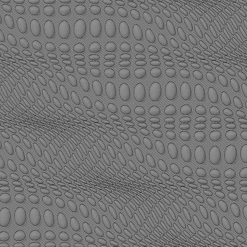 Fabraic cniotáilte graphene pebbled